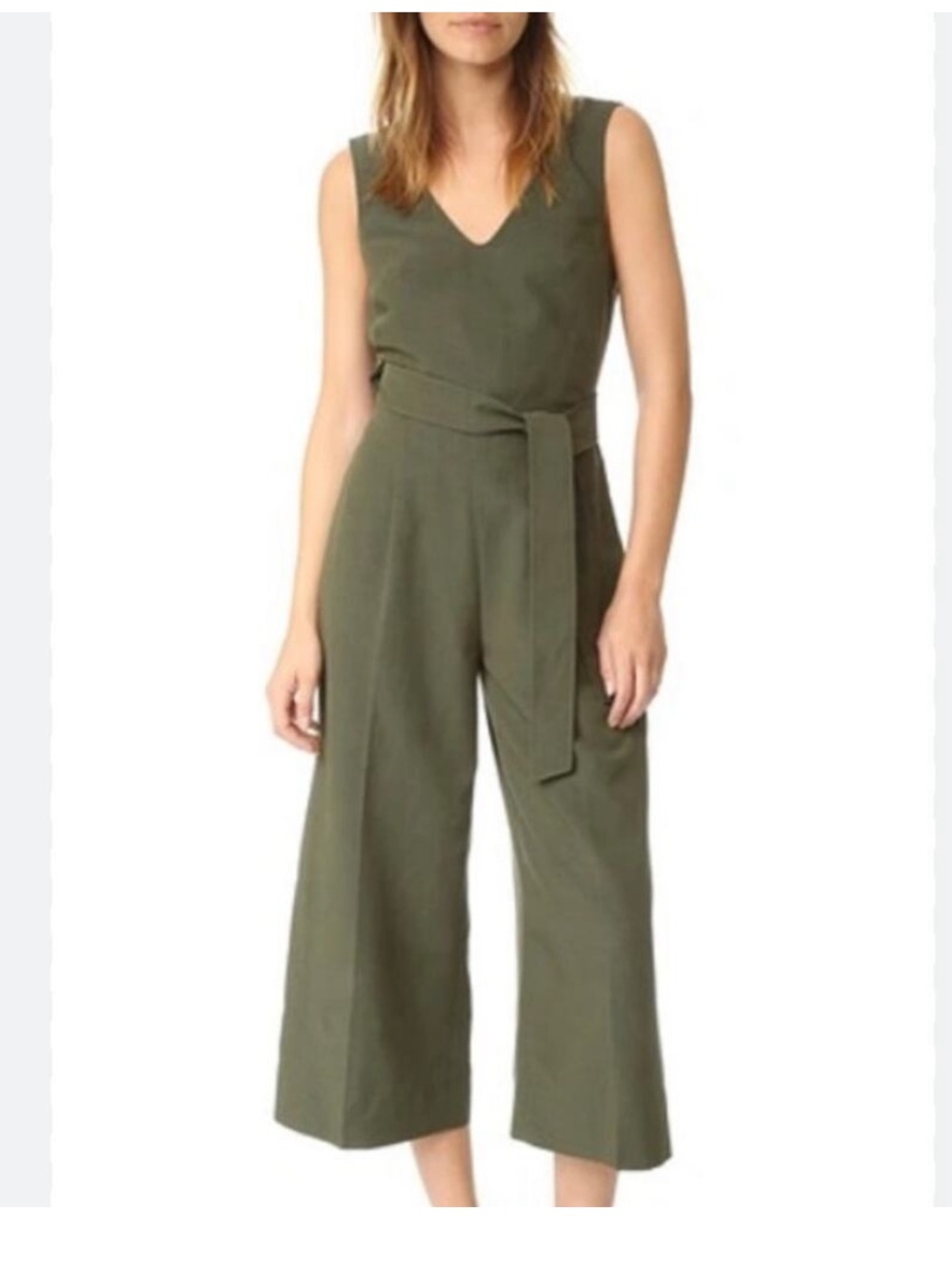 Club Monaco Torela Jumpsuit Surplus Olive Green size 2